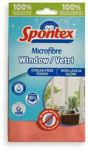 Spontex Microfibra Window Vetri Recycled 1szt 19700612.. Lumarko Promocja